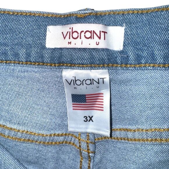 Vibrant Mui Back to School Flare Jeans Sz 3x - Picture 5 of 10